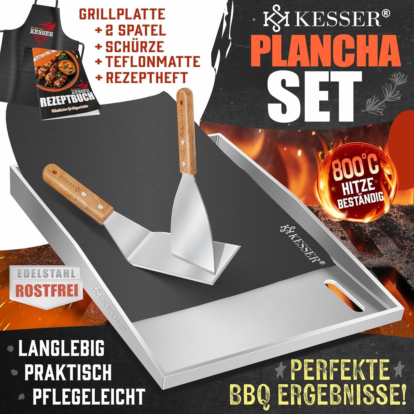 Grillplatte Plancha, Plancha Edelstahl