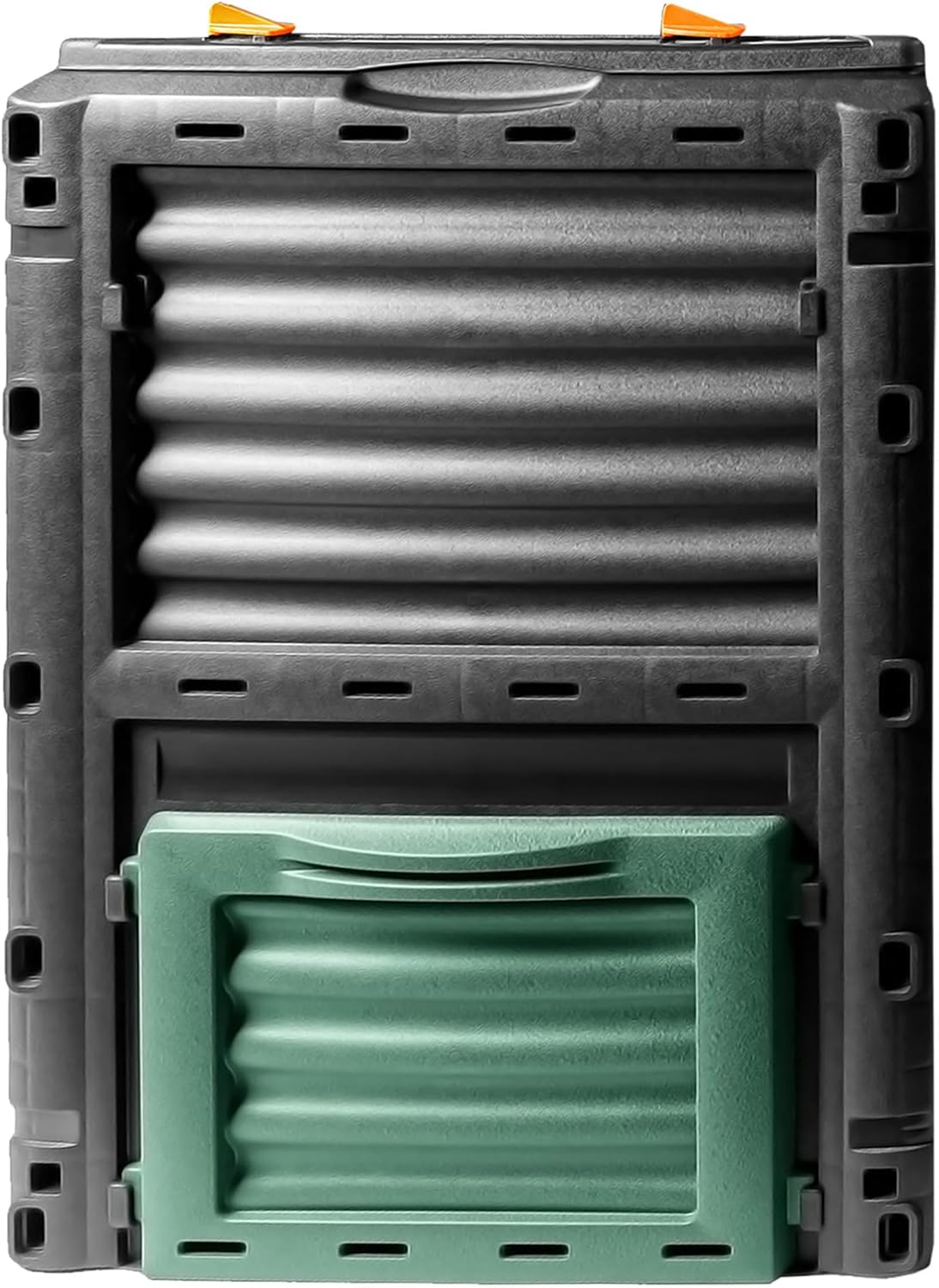 Komposter-Set, 2x 300 L, mit Deckel, 2 Stück 300 L
