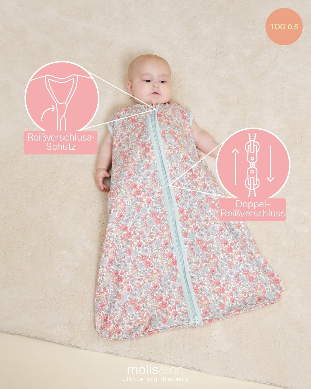 Babysommerschlafsack, 18-36 Monate, Summer Bloom 18-36 Monate
