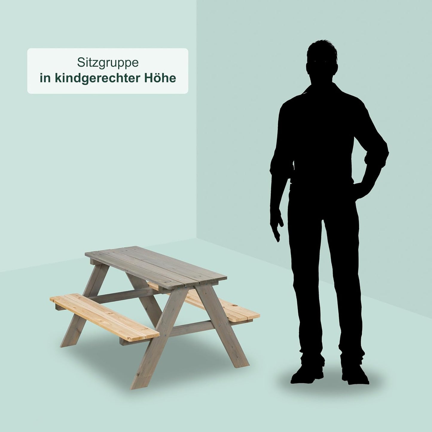 Kindersitzgruppe, Grau