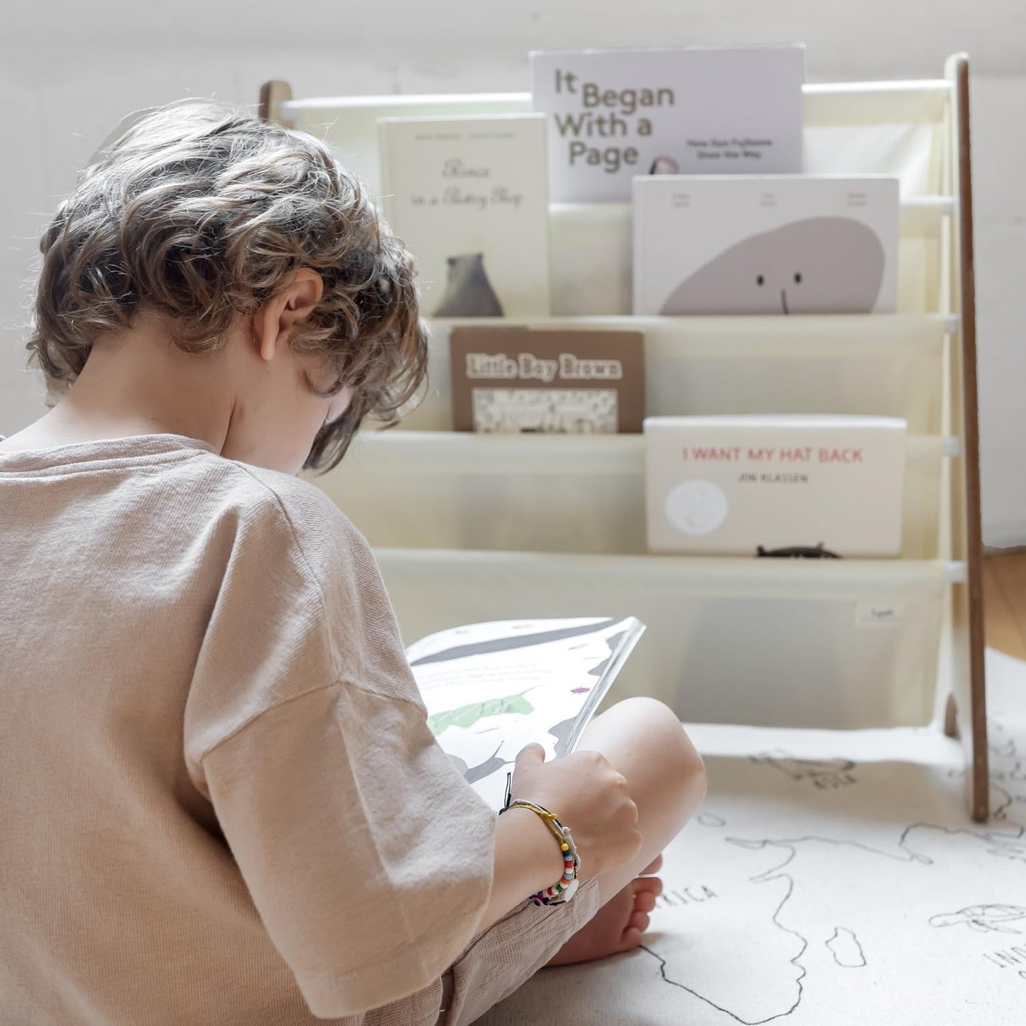 Kinderbücherregal, Creme
