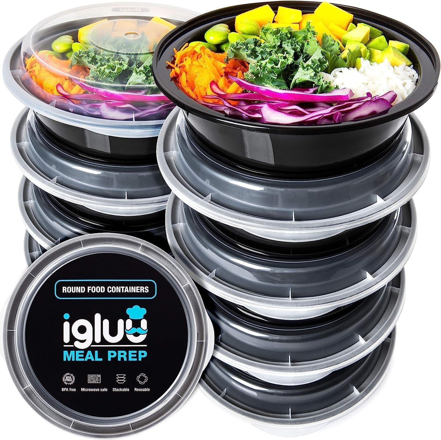 Runde Meal Prep Container (30 Stück), 30 pack