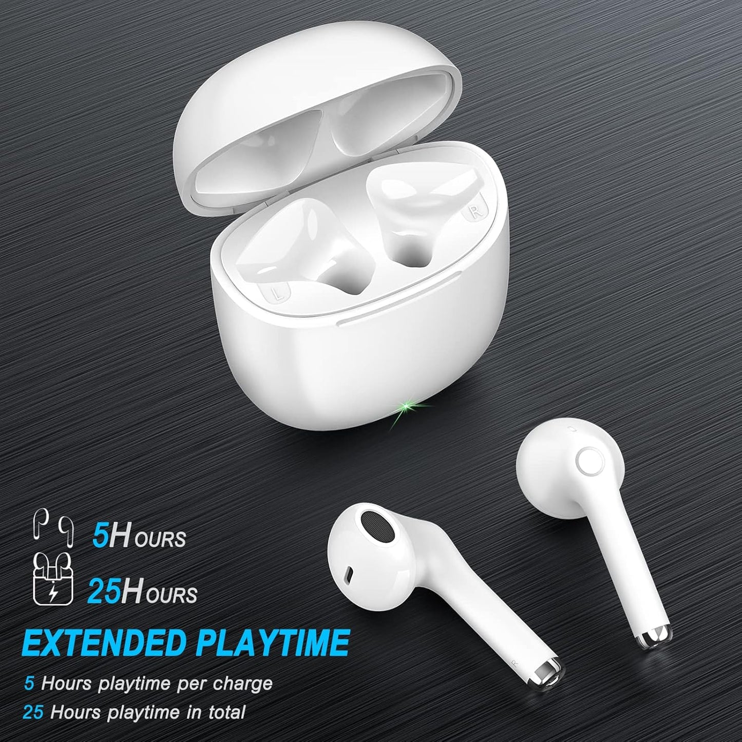 In-Ear Bluetooth Kopfhörer, Weiß