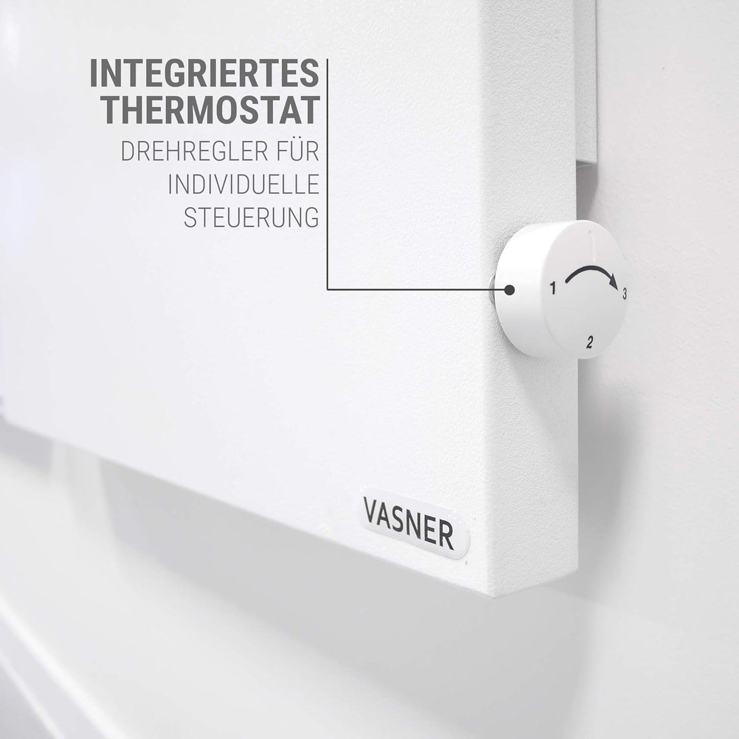 Konvi Infrarotheizung mit Thermostat, 1200 Watt