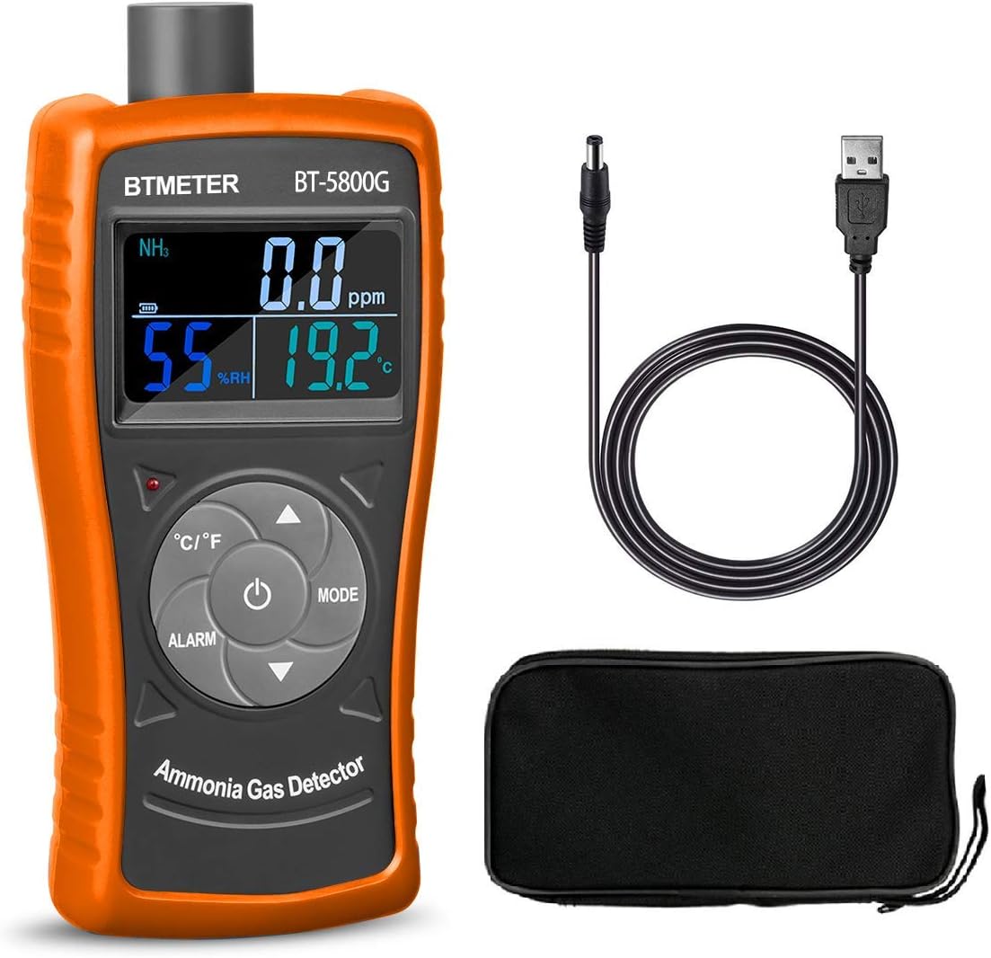 Ammoniak Gasdetektor BT-5800G mit Temp- und Feuchtemessung, Bt-5800g Ammonia Gas Detector