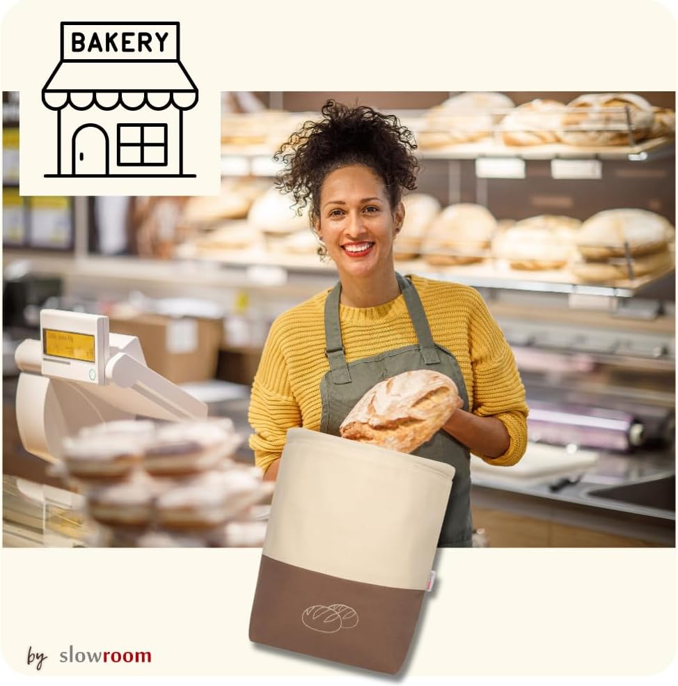 Brotbeutel zur Frischhaltung und Aufbewahrung (3 in 1), 3 in 1 Braun