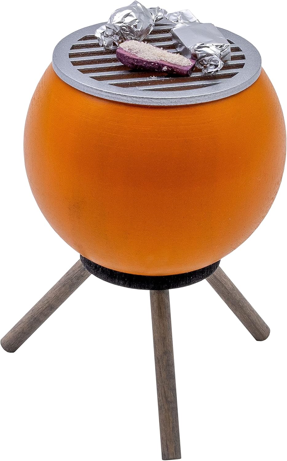 Räucherfigur - Grillofen mit Gemüse, Orange