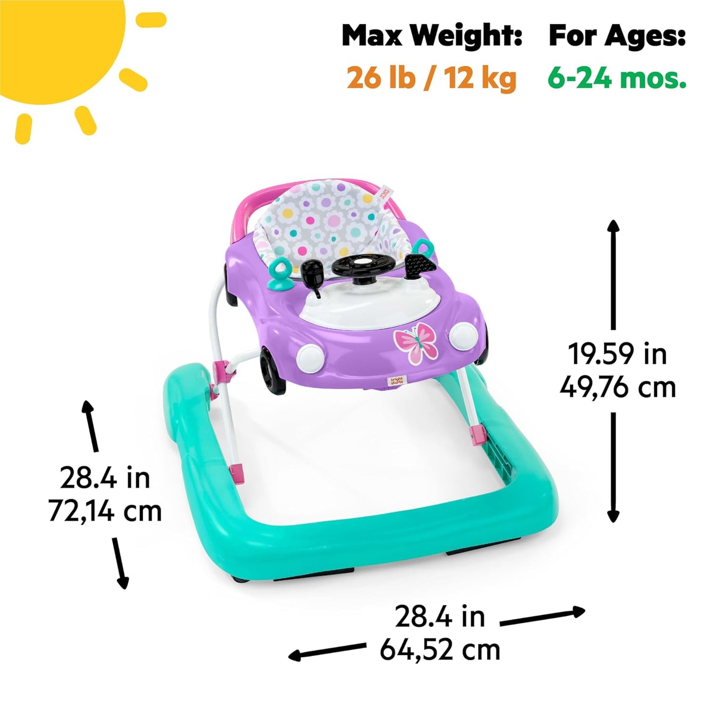 Little Speedster 3-in-1 Auto Lauflernhilfe, Little Speedster, Lila