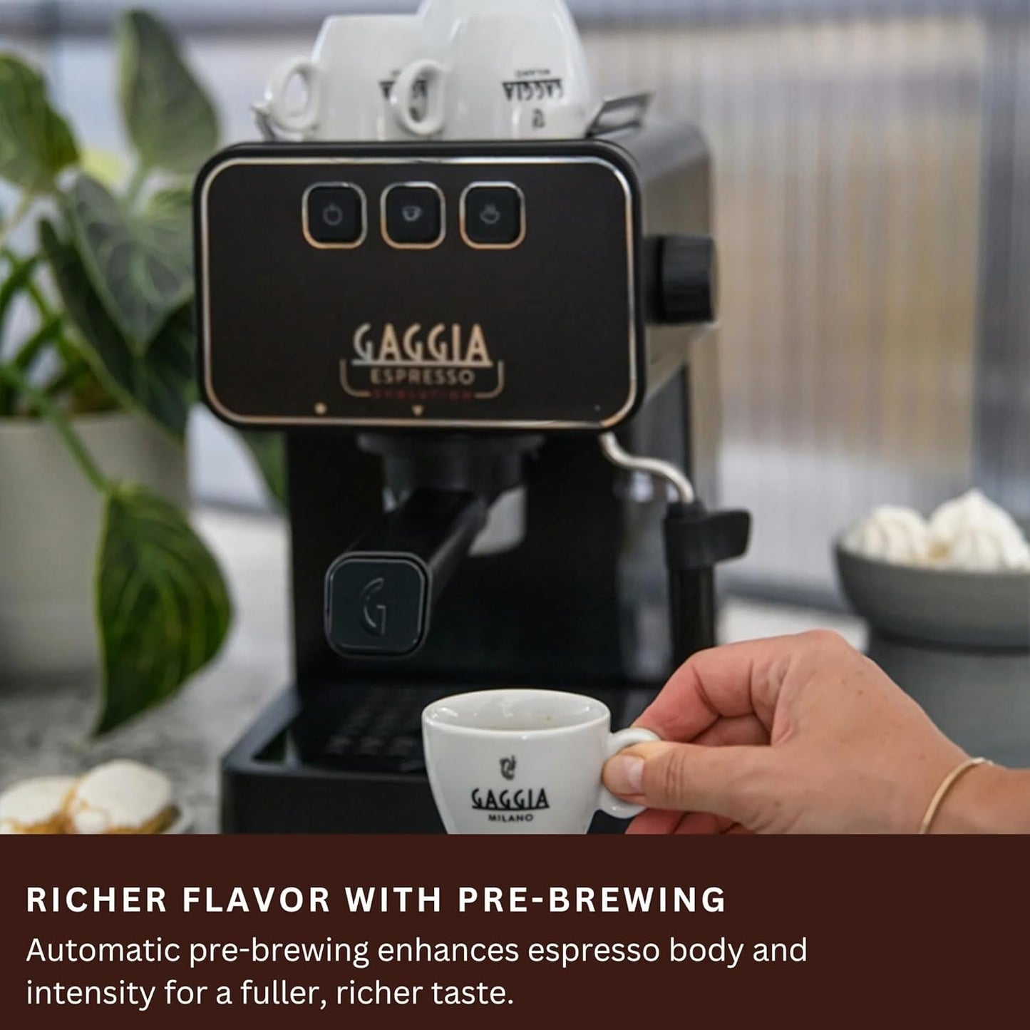 Espressomaschine mit PID Kesseltemperaturregler, Espresso Evolution Schwarz