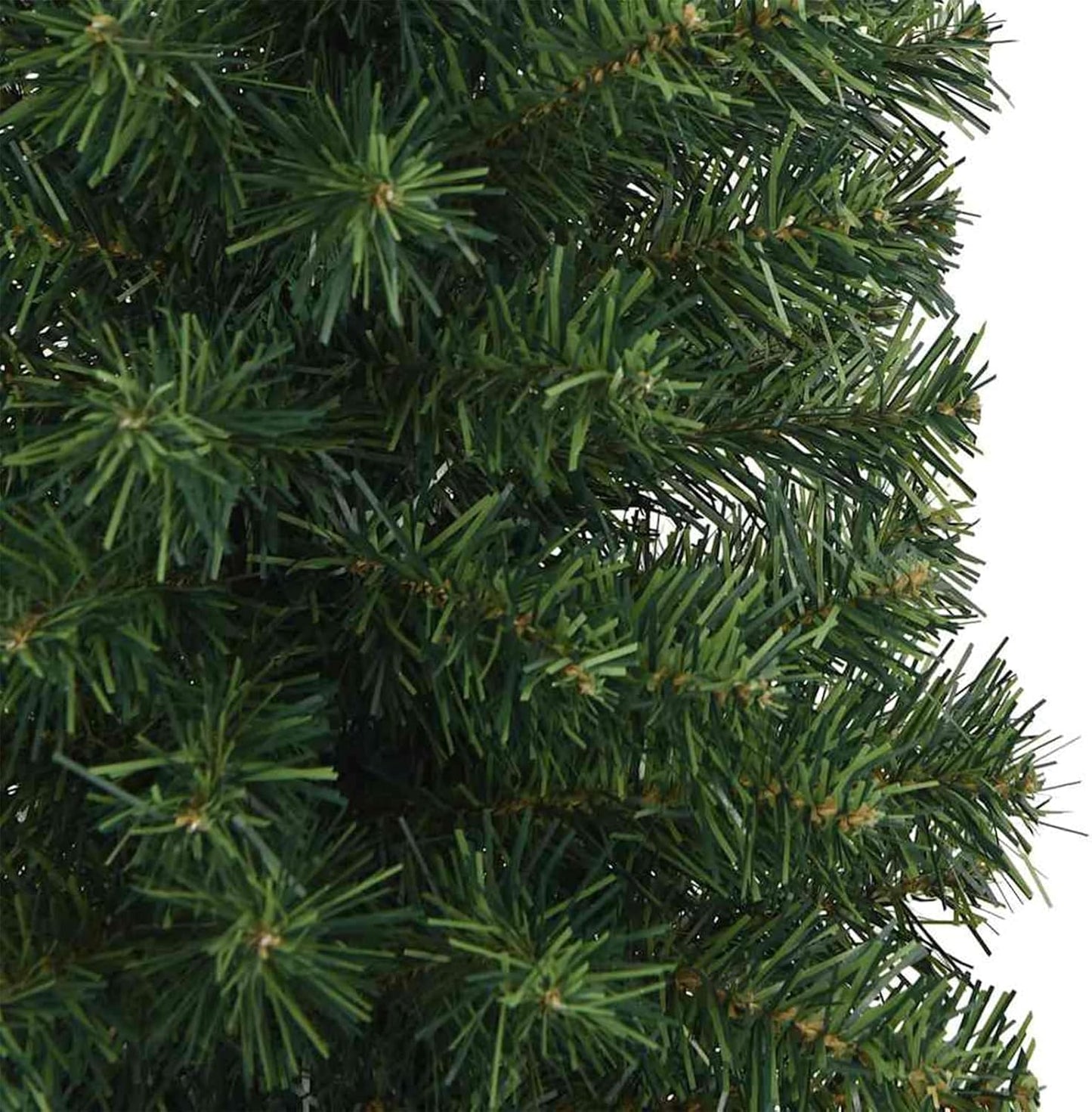 Schlanker Weihnachtsbaum mit 300 LEDs, 210 cm hoch, Grün 210 cm