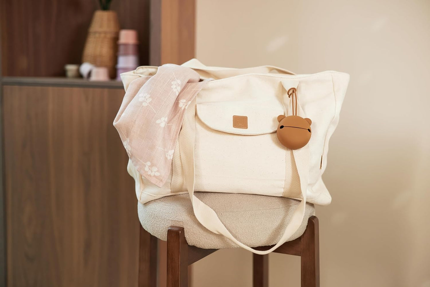 Wickeltasche Shopper Twill, Twill, Natural