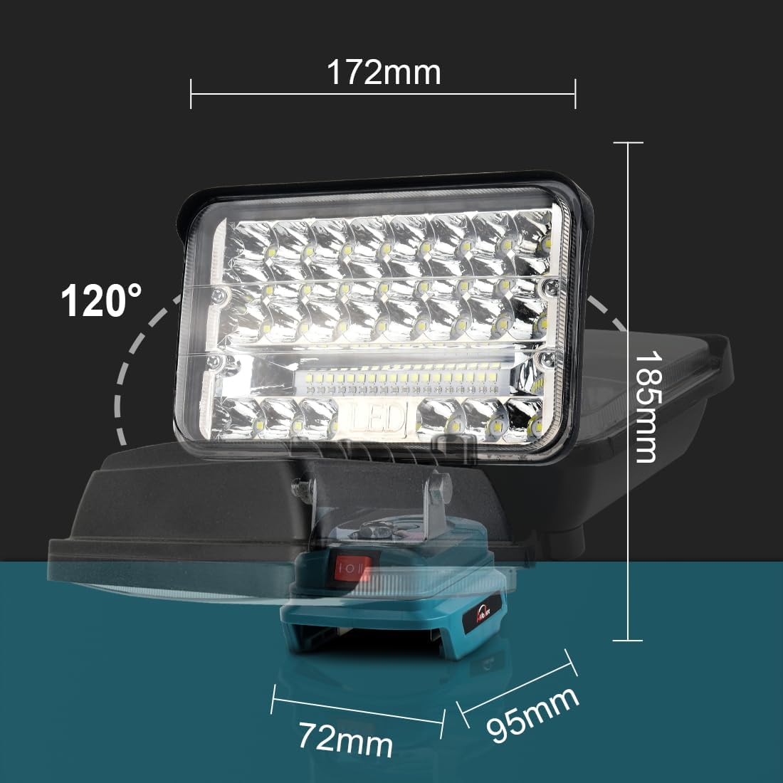 2er-Set LED-Arbeitsleuchten ‎LDDMT-7C, 7 zoll 2
