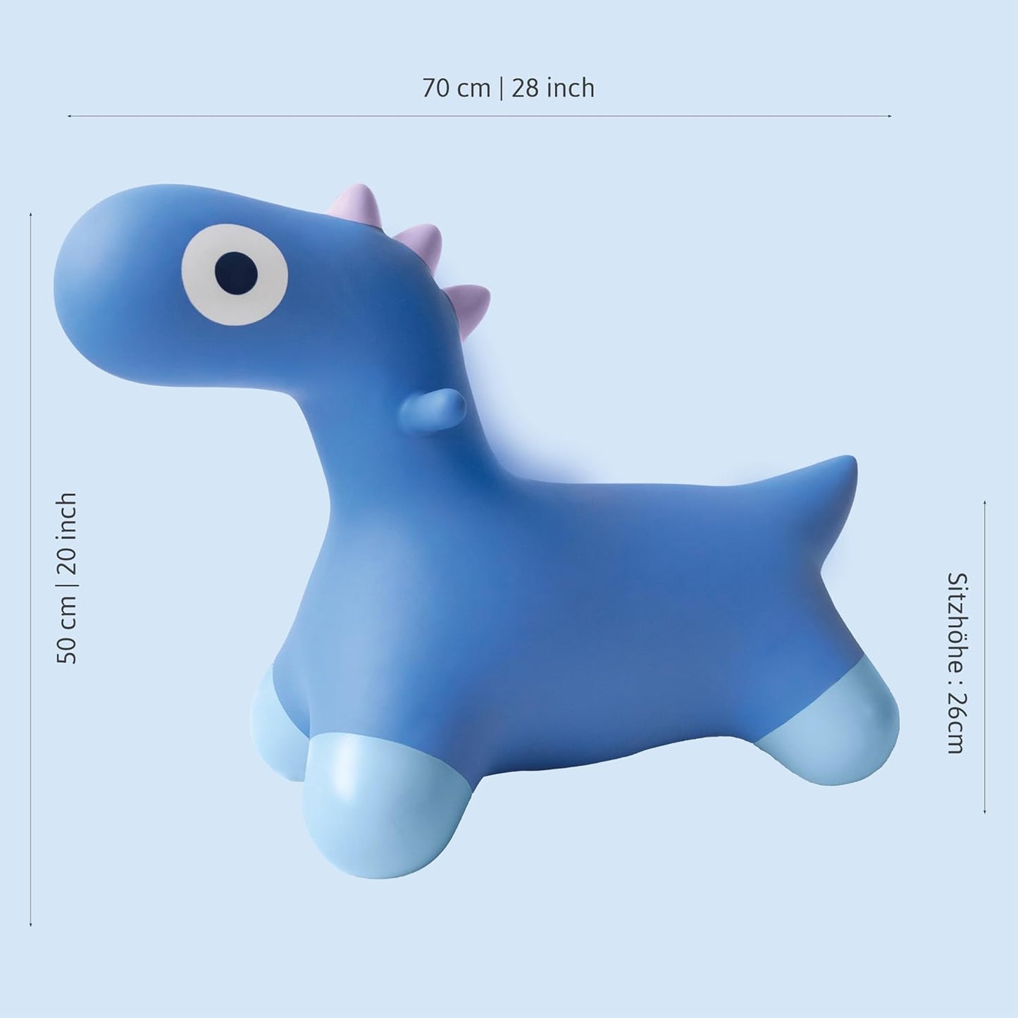 Hoppi - Bouncing Dino - Cosmic Blau, Hüpftier, Kosmisches Blau