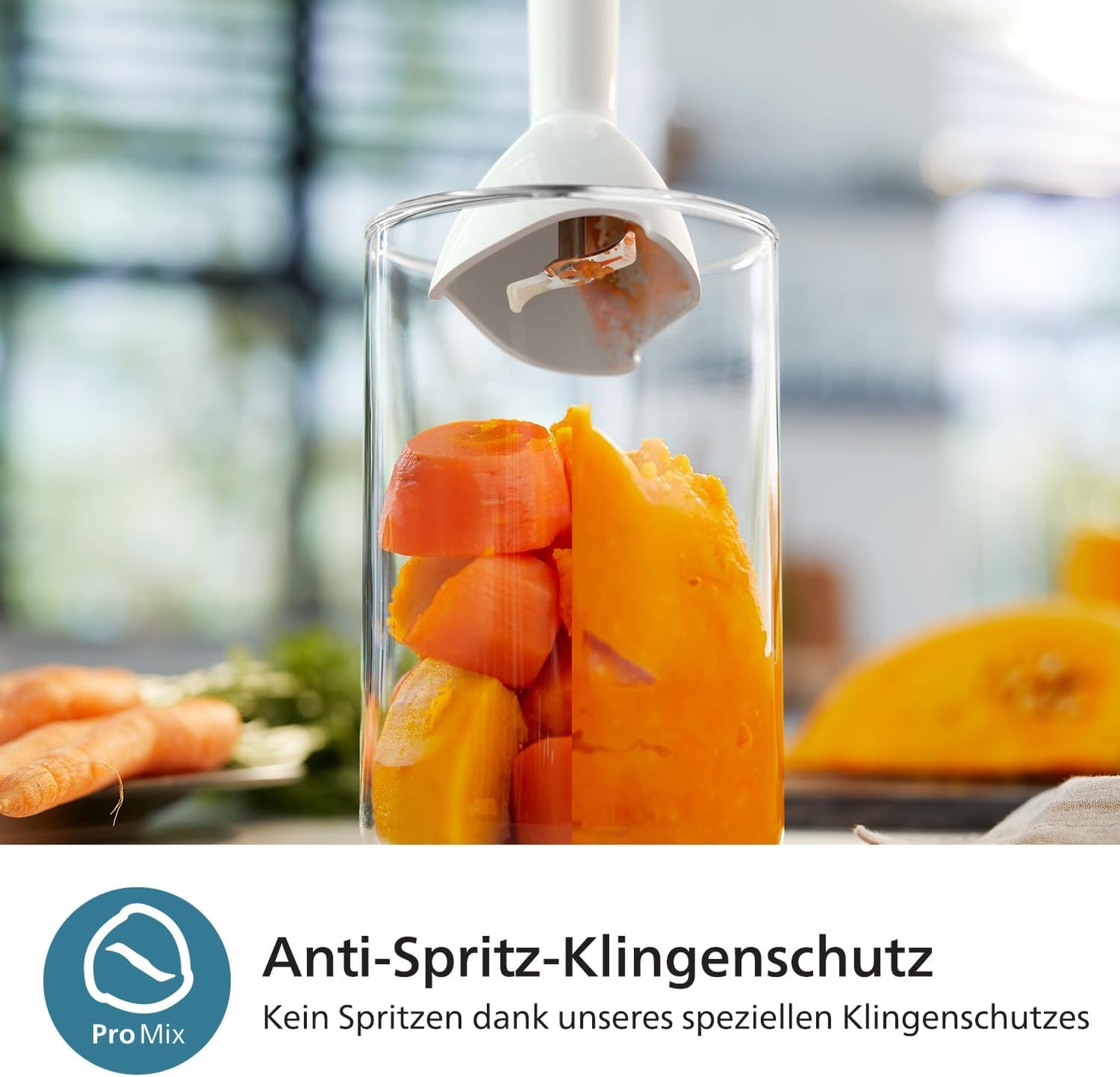 Stabmixer-Set mit Zubehör, 1200W, ProMix-Technologie, + Zerkleinerer, Kompakthacker, Schneebesen