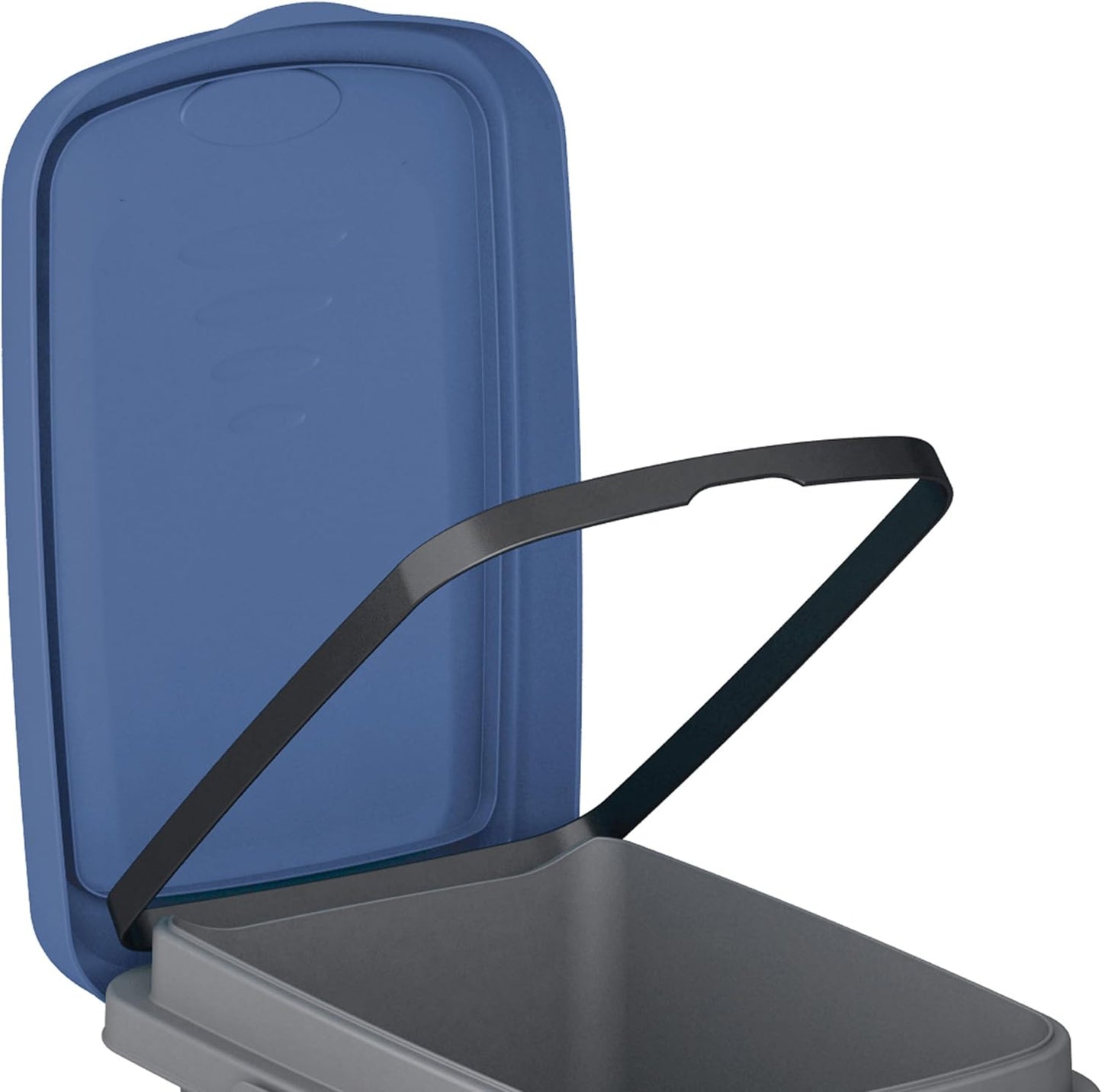 Kompakter Küchen-Mülleimer, Blau 15 Liter