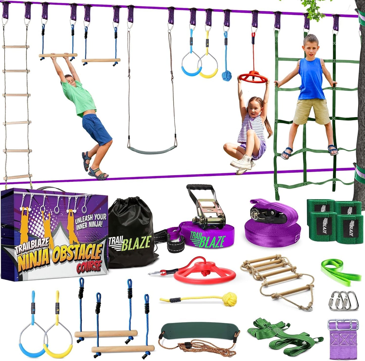 Ninja Warrior Hindernisparcours-Set