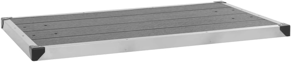 Bodenelement für Solardusche, 110 x 62 x 5 cm Grau