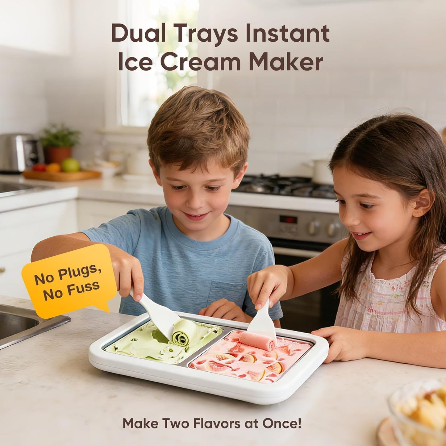 Eis Roll Maker Set, One Size Grün