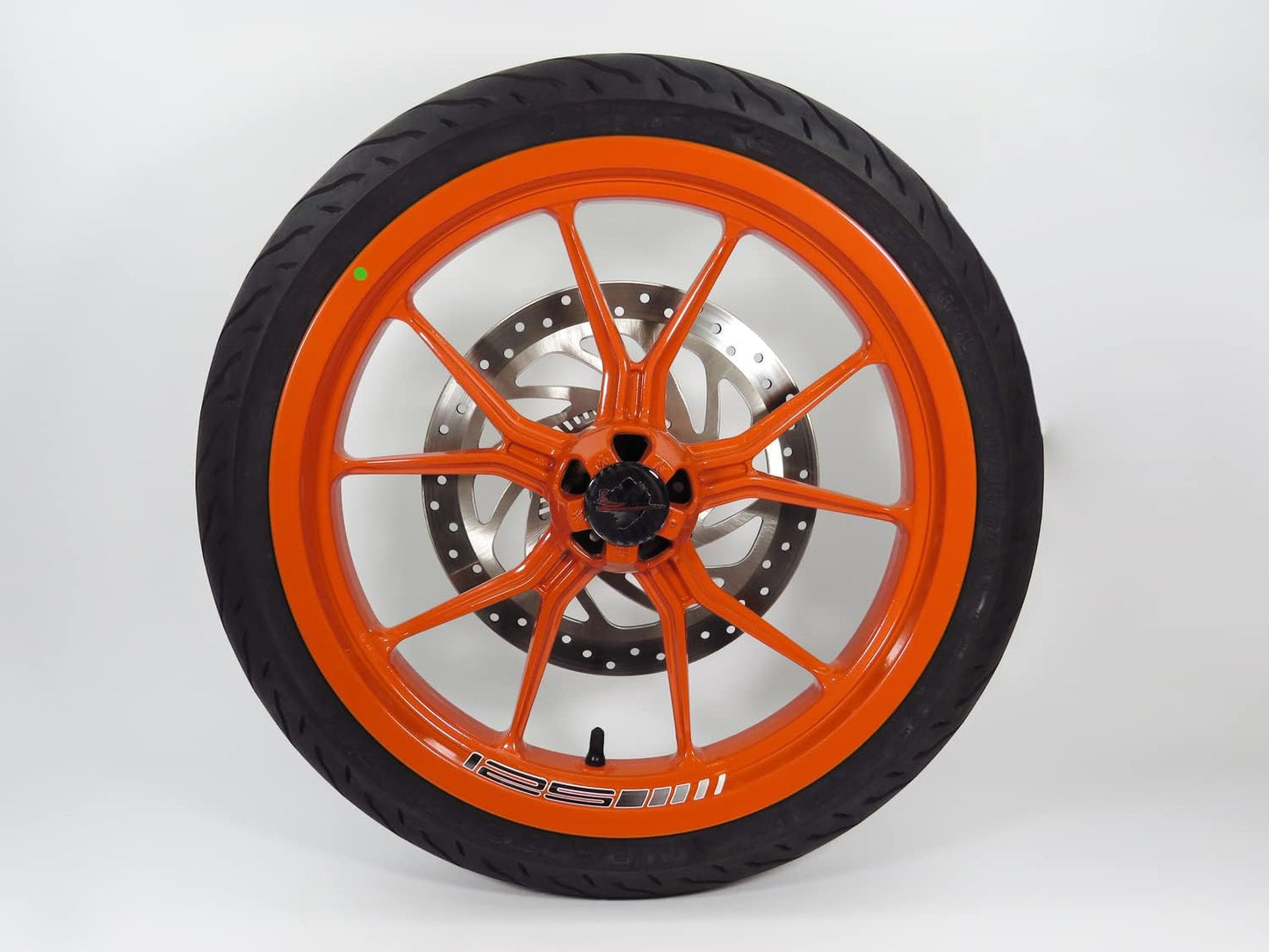 Felgenbett Aufkleber für KTM 125 Duke, 125 Duke - schwarz / weiß