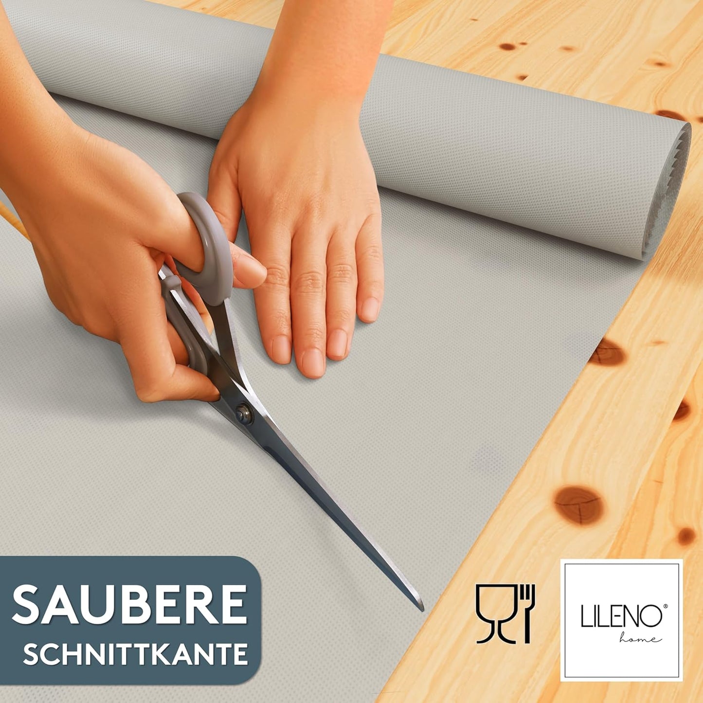 Abwaschbare Tischdeckenrolle, 2500 x 110 cm (Rechteckig) Hellgrau