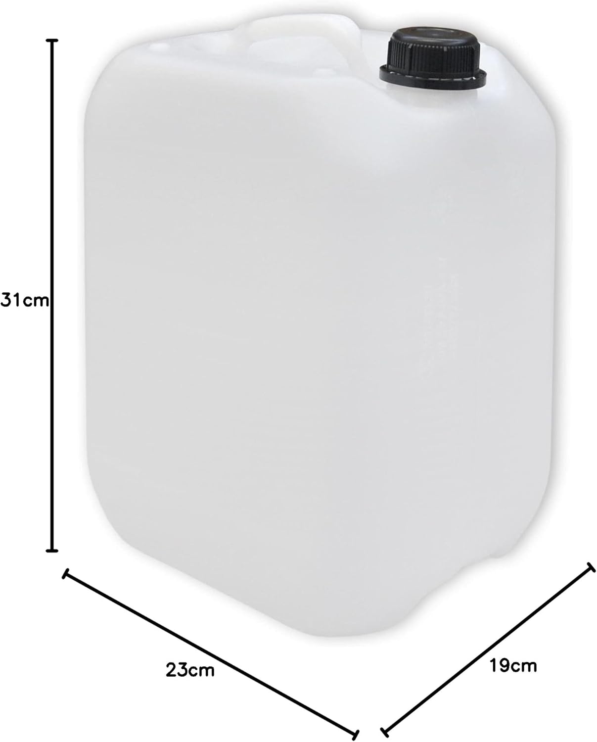 4er-Set 10L Wasserkanister mit Hahn, 4x10 Liter DIN 45 + 1 Hahn