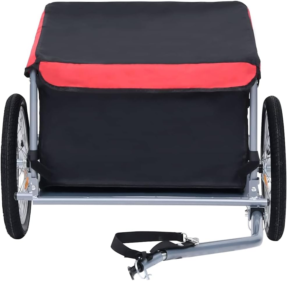 Lastenanhänger bis 65kg, Schwarz und Rot