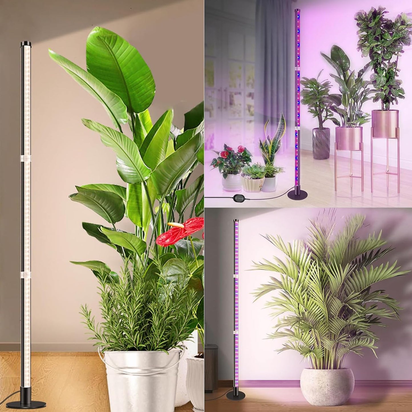 LED-Pflanzenlampe, Schwarz