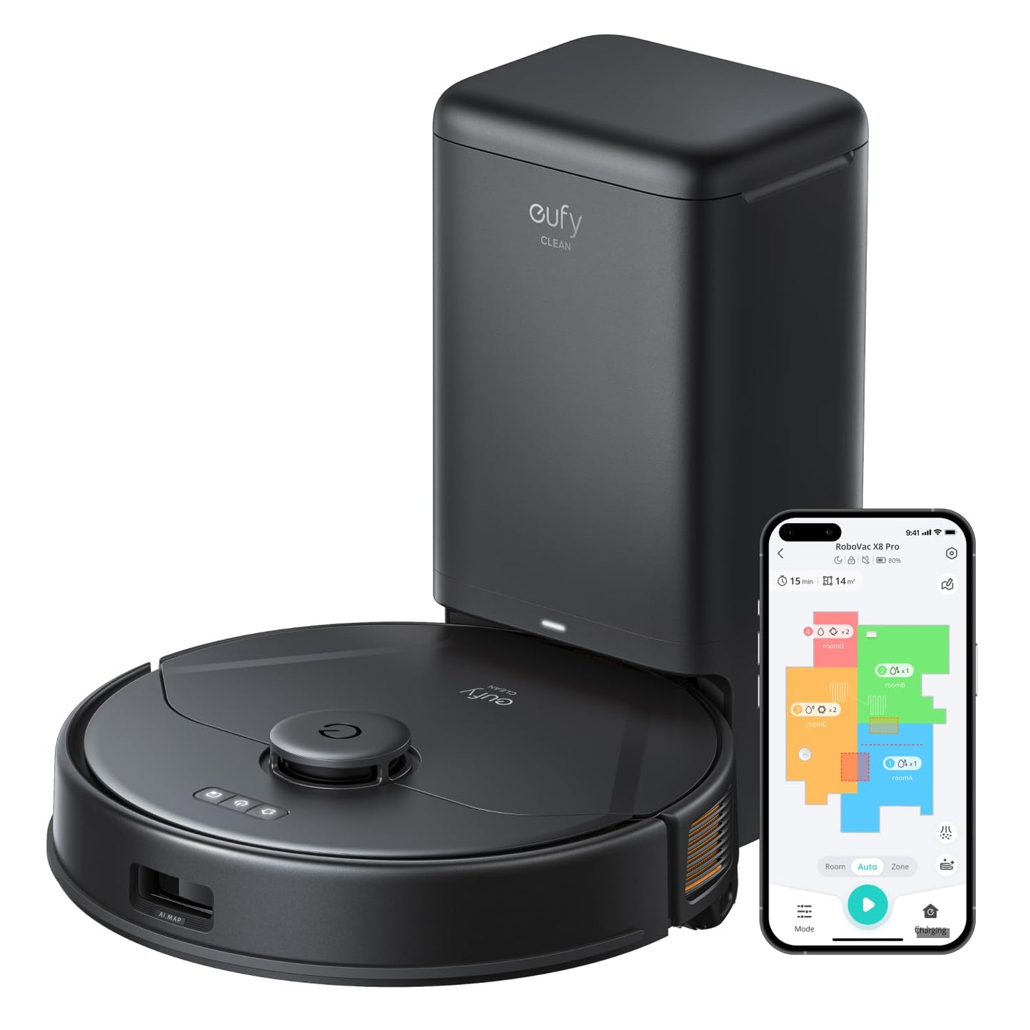 X8 Pro Saugroboter mit Absaugstation & Wischfunktion, X8 Pro