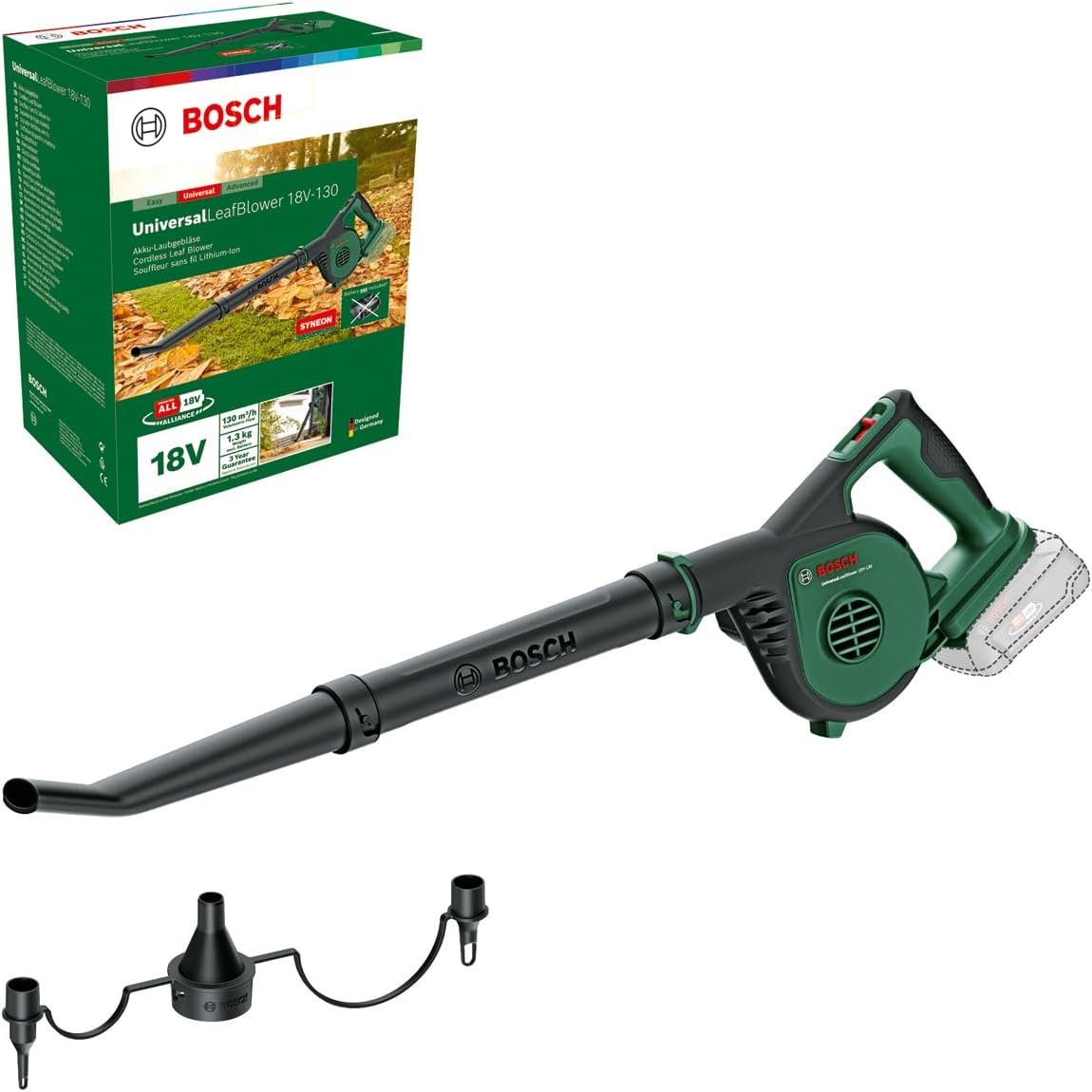 Akku-Laubbläser UniversalLeafBlower 18V-130, Laubbläser | ohne Akku, Neues Design | Classic Green
