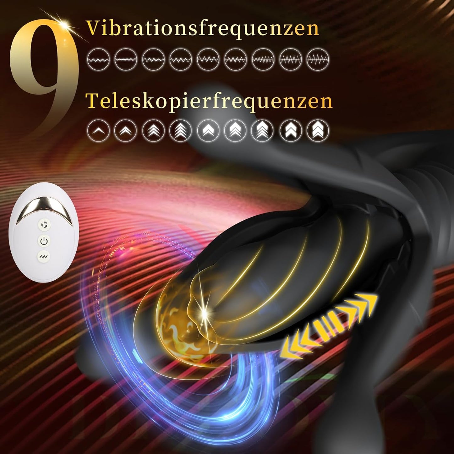 Analvibrator für Männer mit Shock-Funktion, L