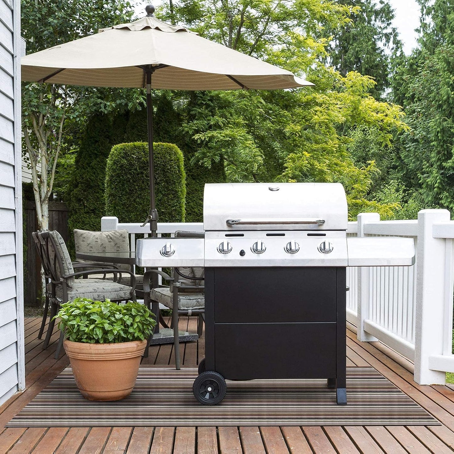 Grillmatte für Gas- und Holzkohlegrills, 180 x 180 cm Asti