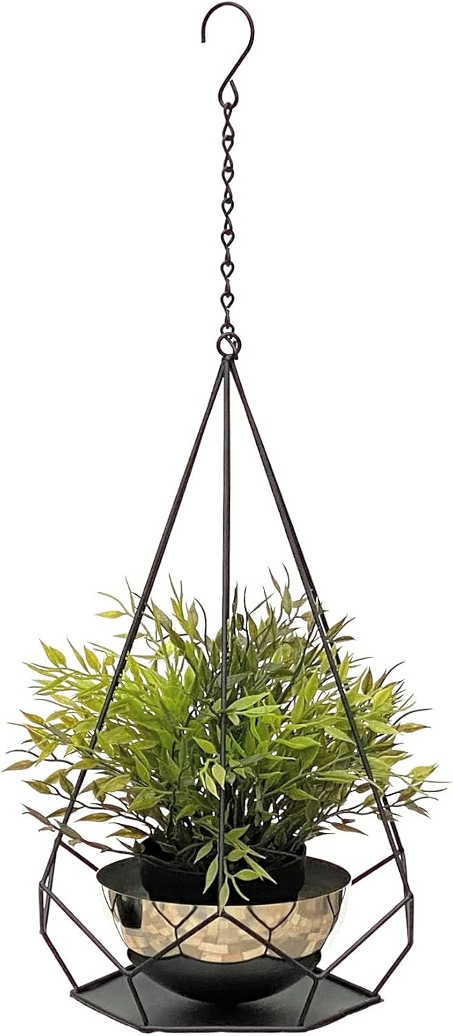 Wand-Blumenampel mit Topf