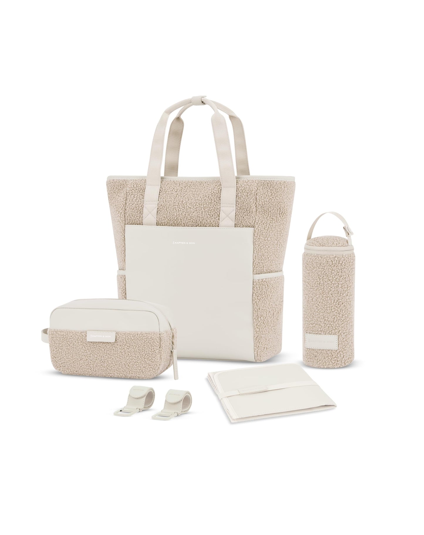 2in1 Wickeltasche Set, Sandstone Fleece 18 L