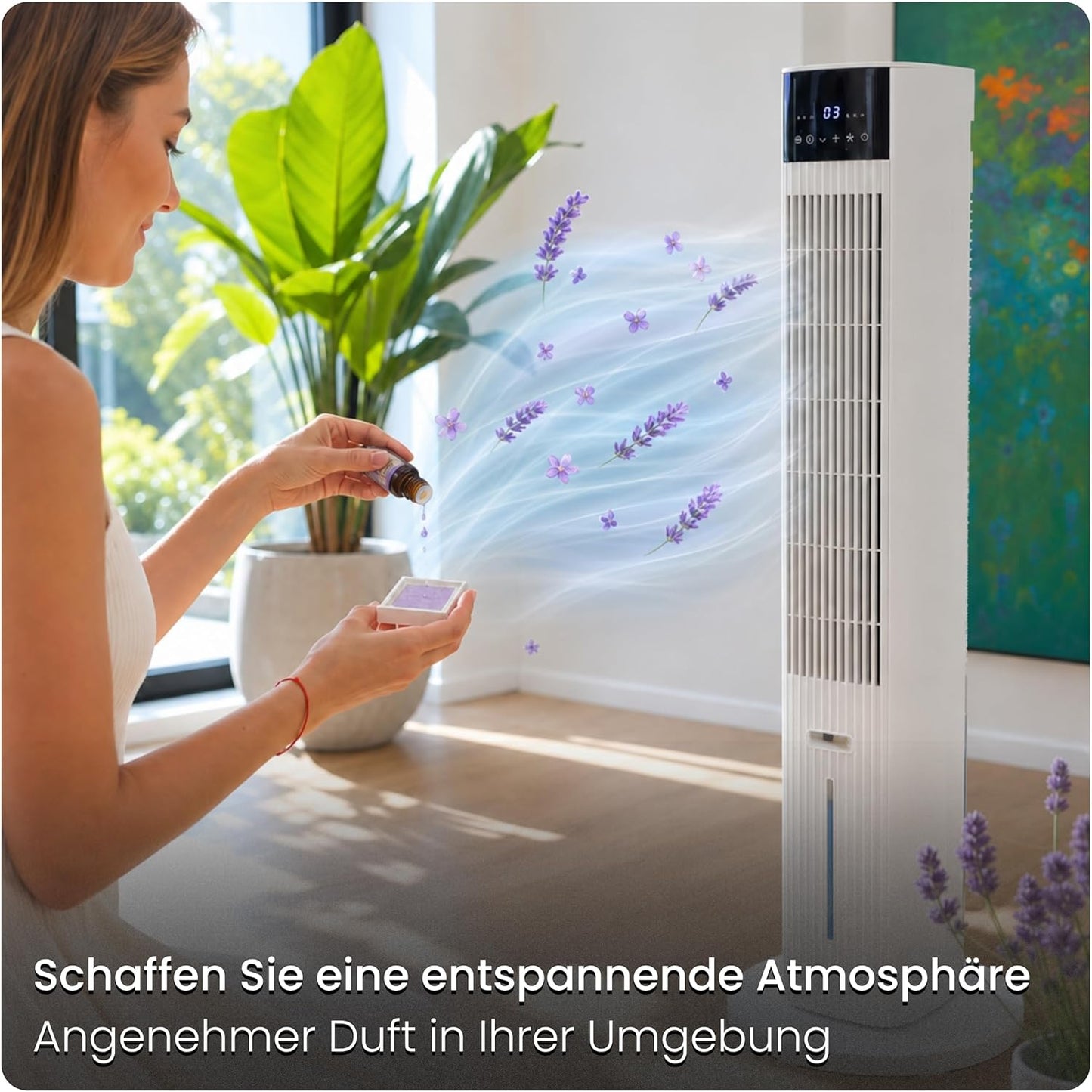 Ventilator mit Wasserkühlung und Aromafach