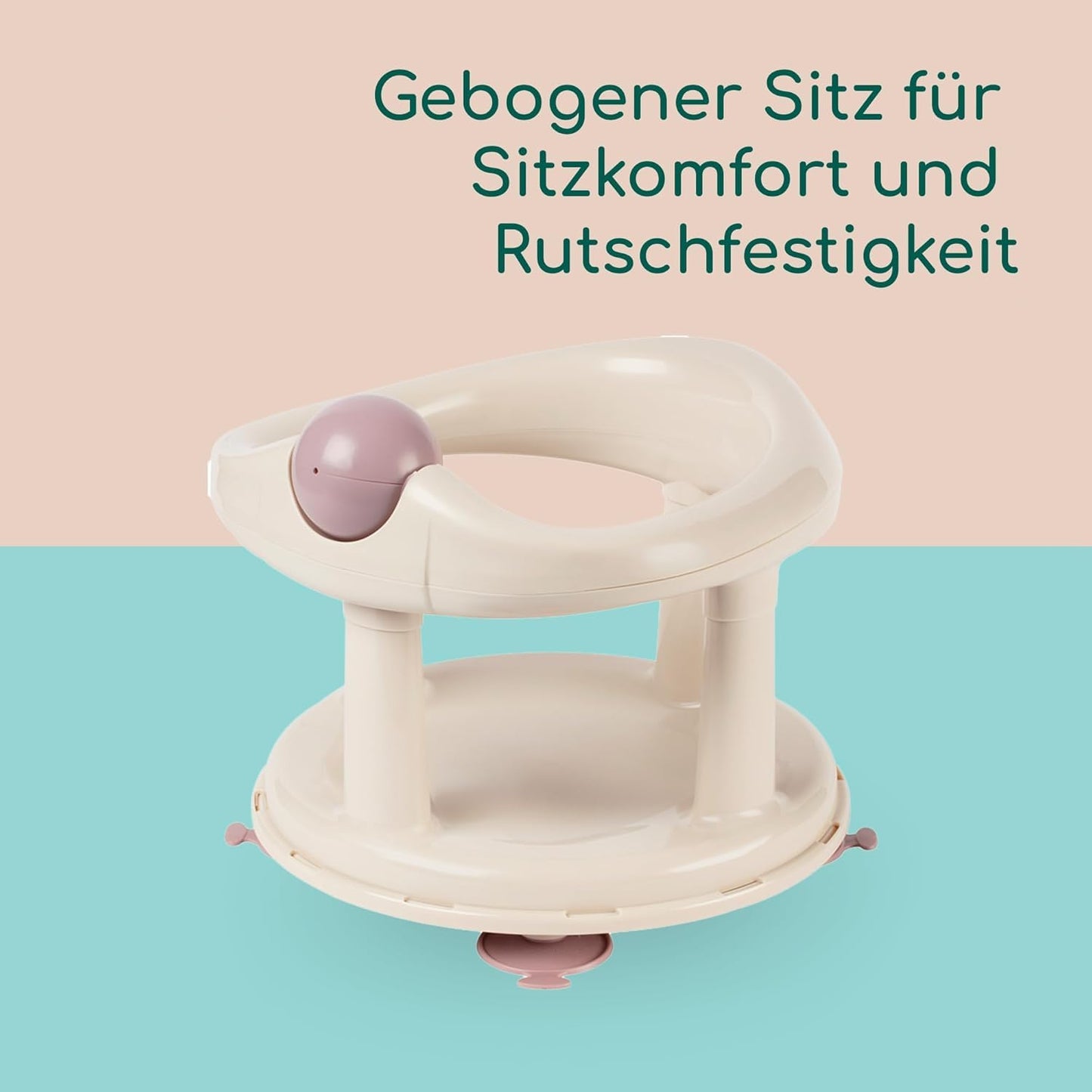 Drehbarer Badewannensitz, Drehbarer Badewannensitz Beige