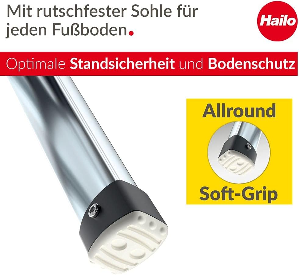 K100 Topline Alu-Klapptritt-Leiter, 2 Stufen Silber