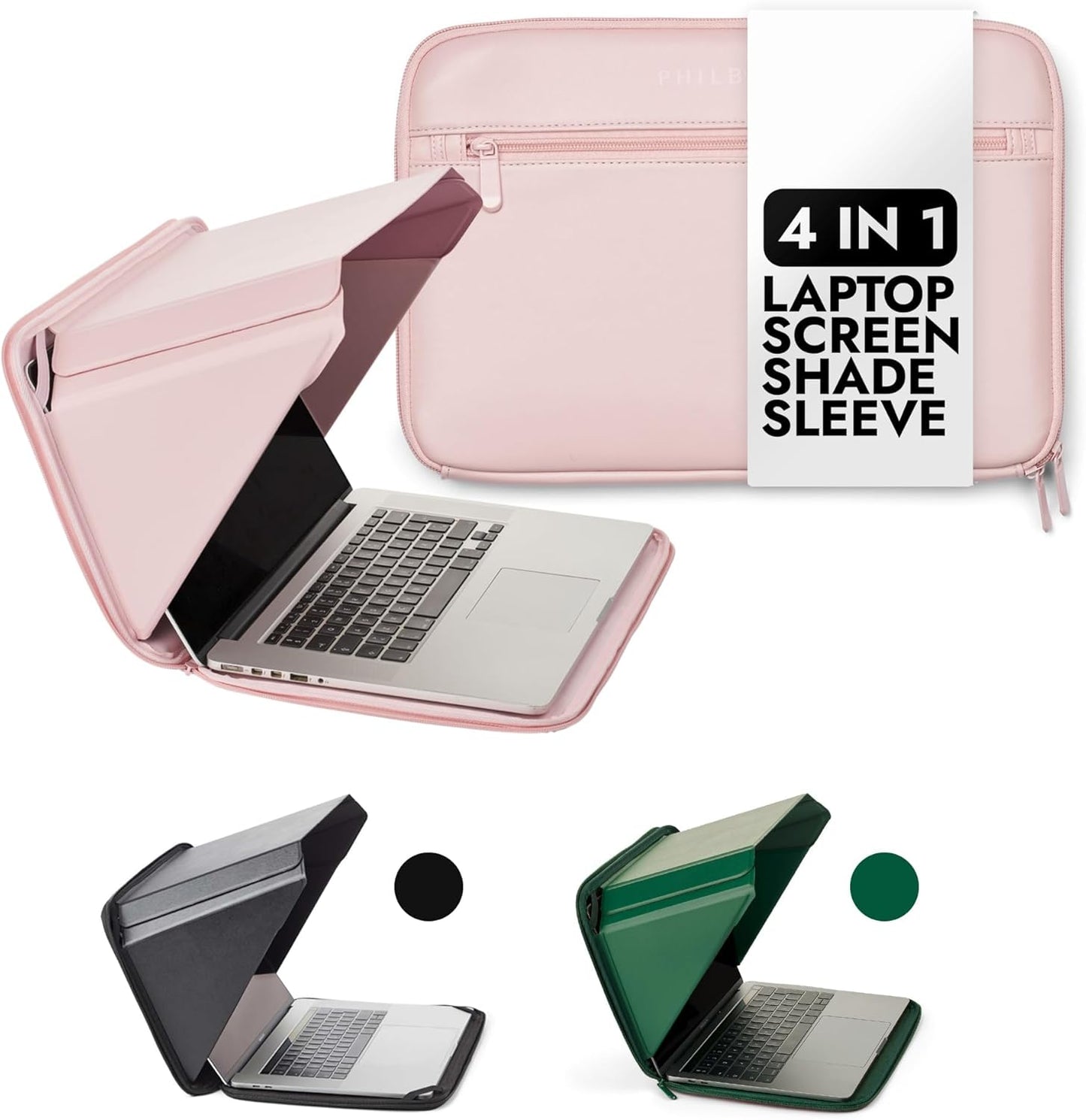 Screen Shade Sleeve für 14 Zoll Laptops, Rosa 14"