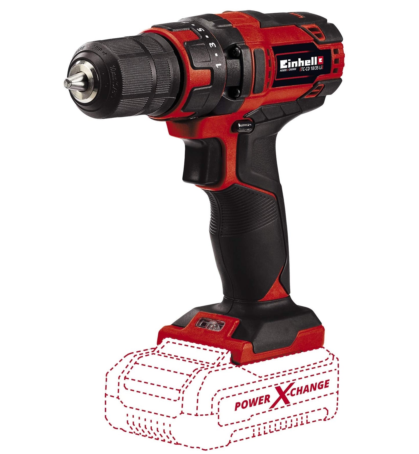 Akku-Bohrschrauber TC-CD 18/35 Li - Solo, 18Volt, ohne Akku und Ladegerät