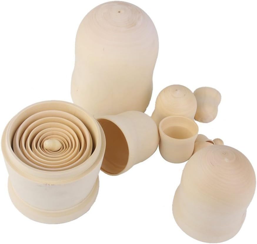 Russische Matroschka Rohlinge 10-teiliges Set