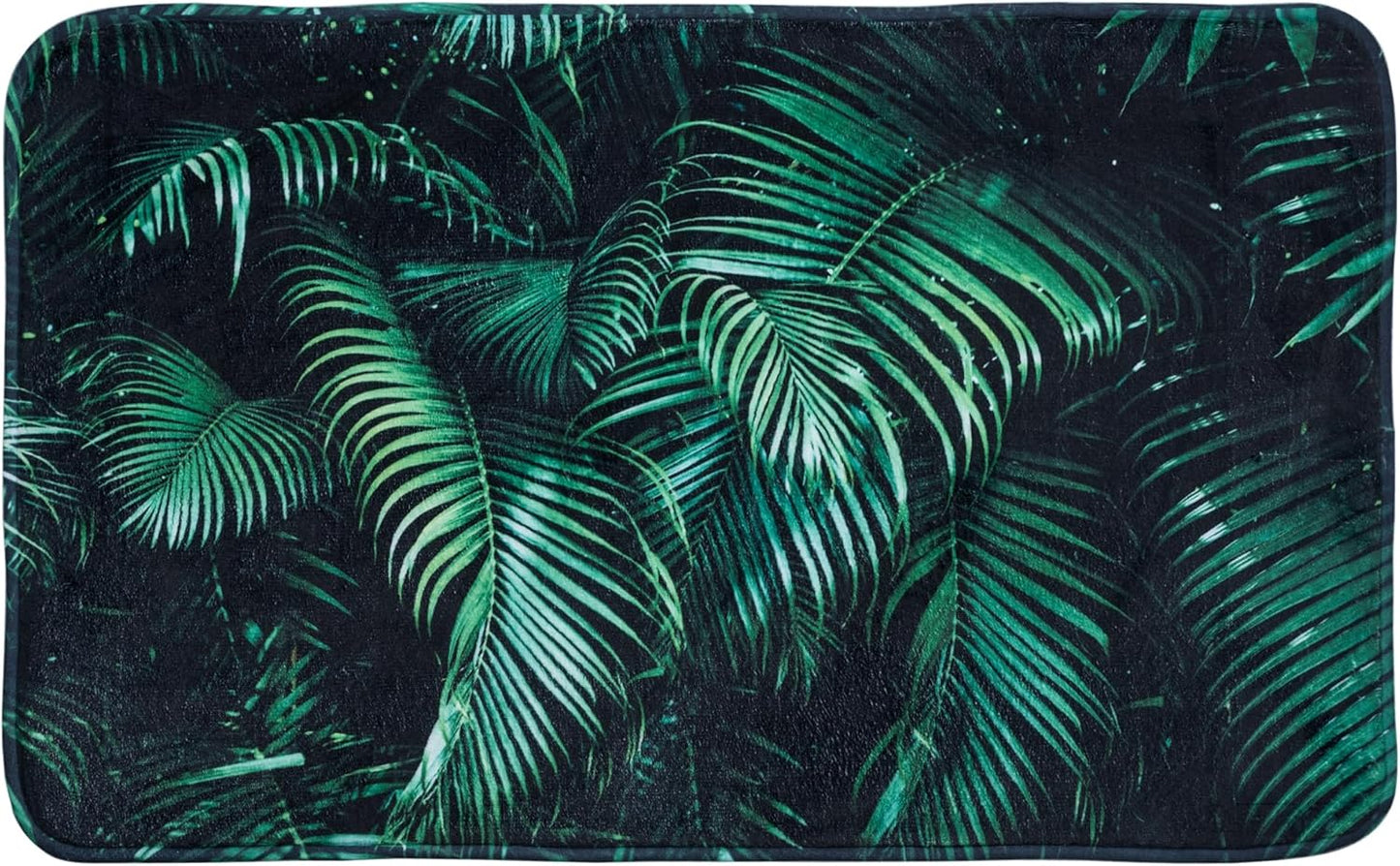 Rutschfester Badteppich, waschbar und weich, Palmdream 70 x 110 cm (Rechteckig)
