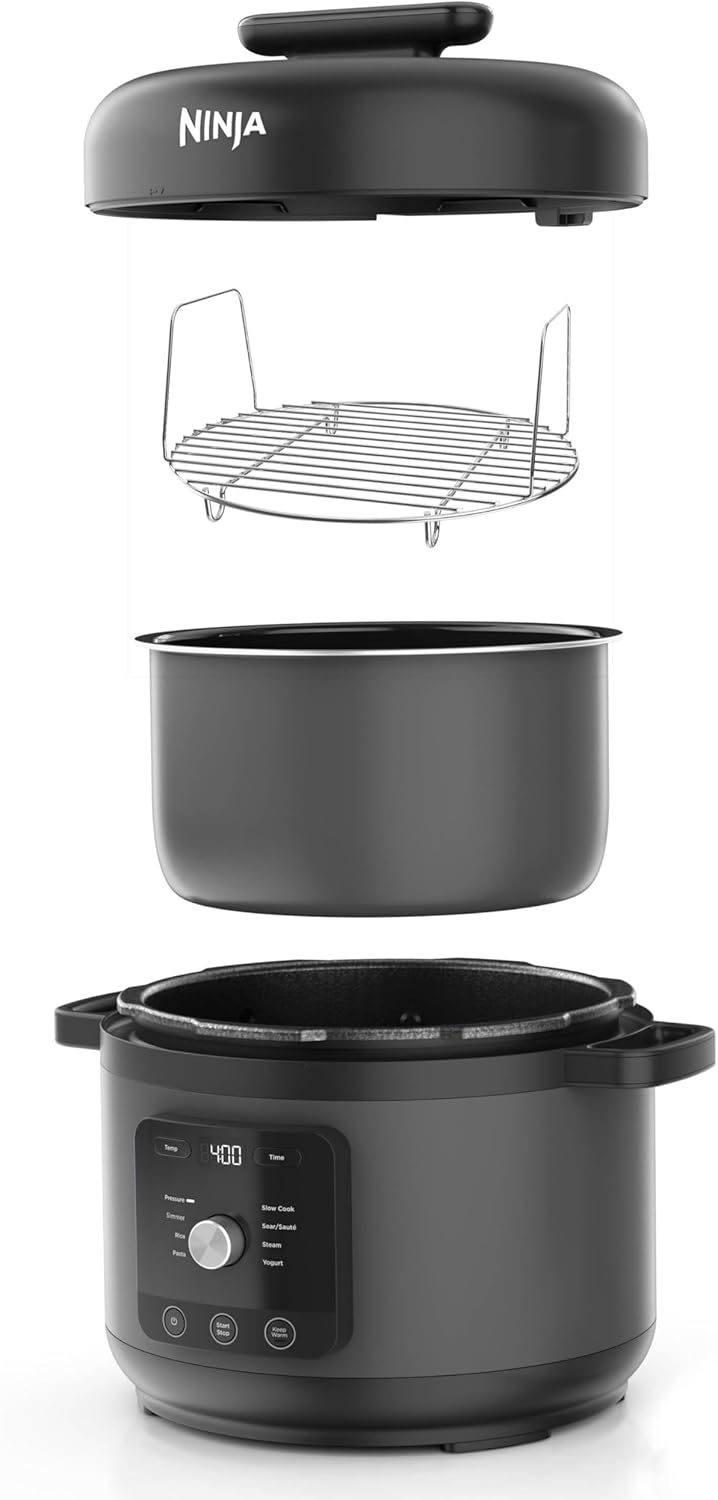 HyperHeat 9-in-1 Multikocher, 9-in-1 Schnellkochtopf Schwarz