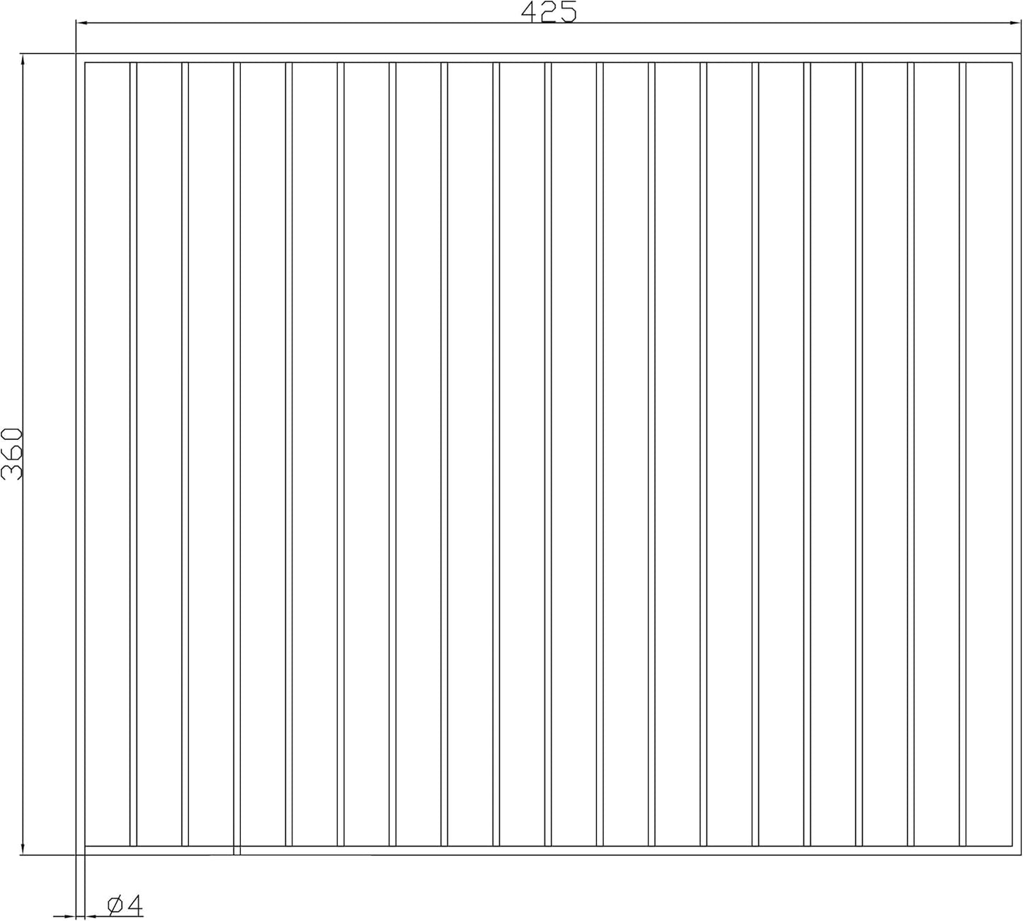 2-teiliges Grillrost-Set, 42,5 cm x 36 cm