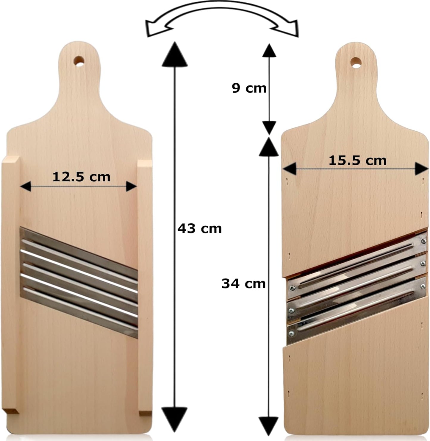 Gemüsehobel mit 3 Klingen
