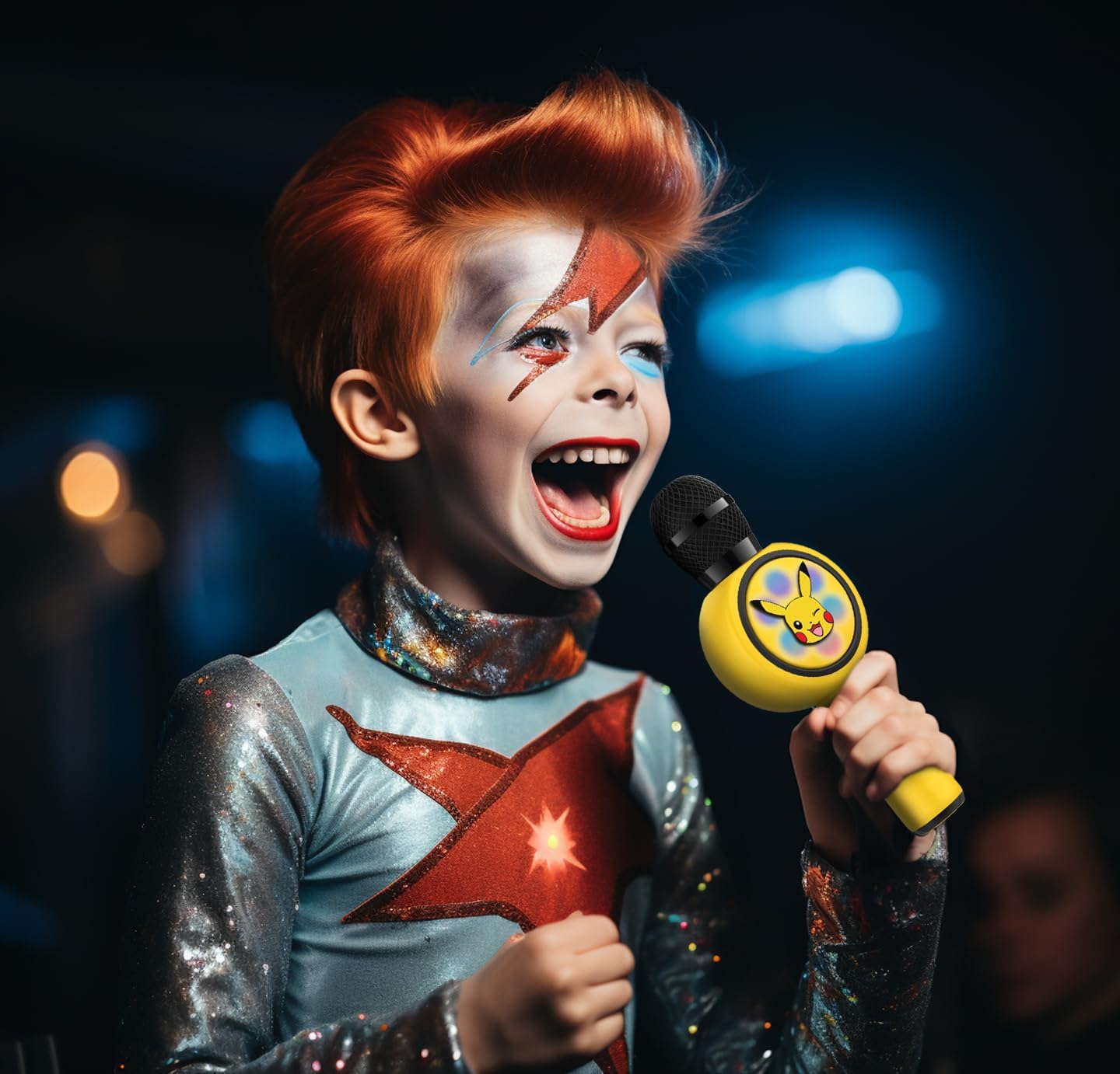 Pikachu Karaoke-Mikrofon mit Lautsprecher und LED