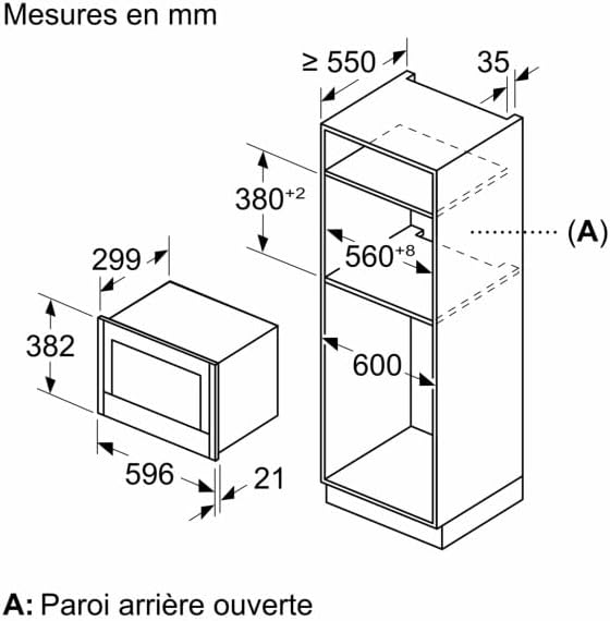 N 70 Einbau-Mikrowelle NR4WR21N1 mit Automatikprogrammen