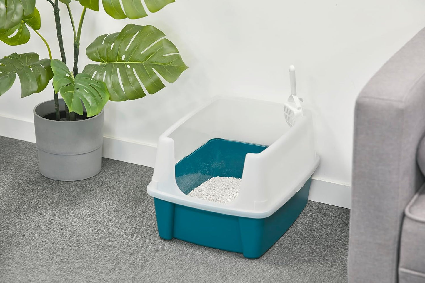 2er-Set Katzentoilette CLH-12, Blau Standard - 2-Piece Set - High Wall