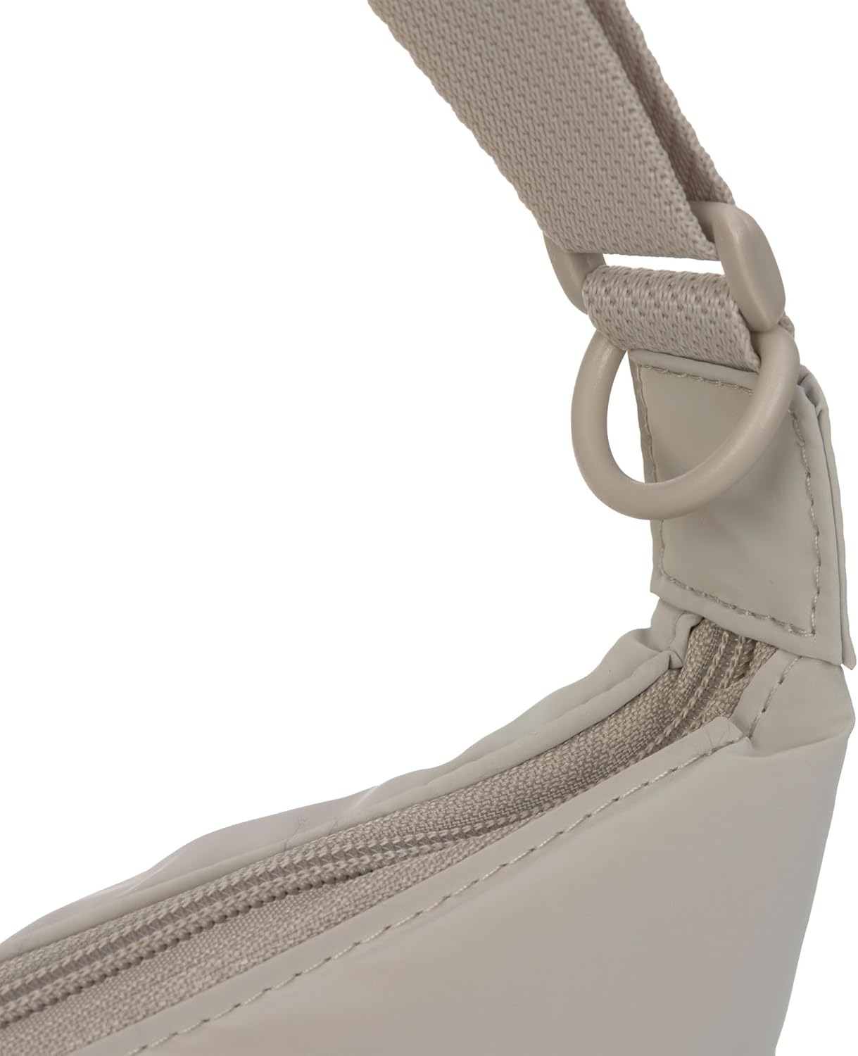 Crossbody Wickeltasche mit Wickelunterlage und Kinderwagenbefestigung, Beige