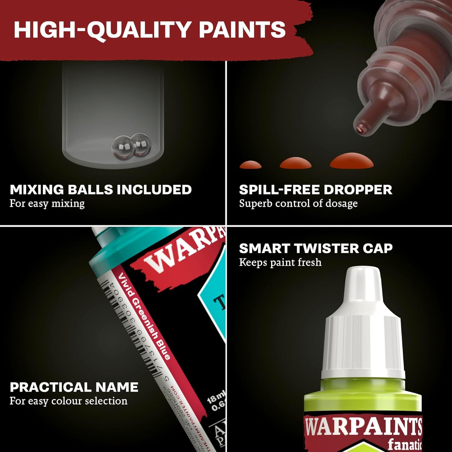 Fanatic Metallics Paint Set