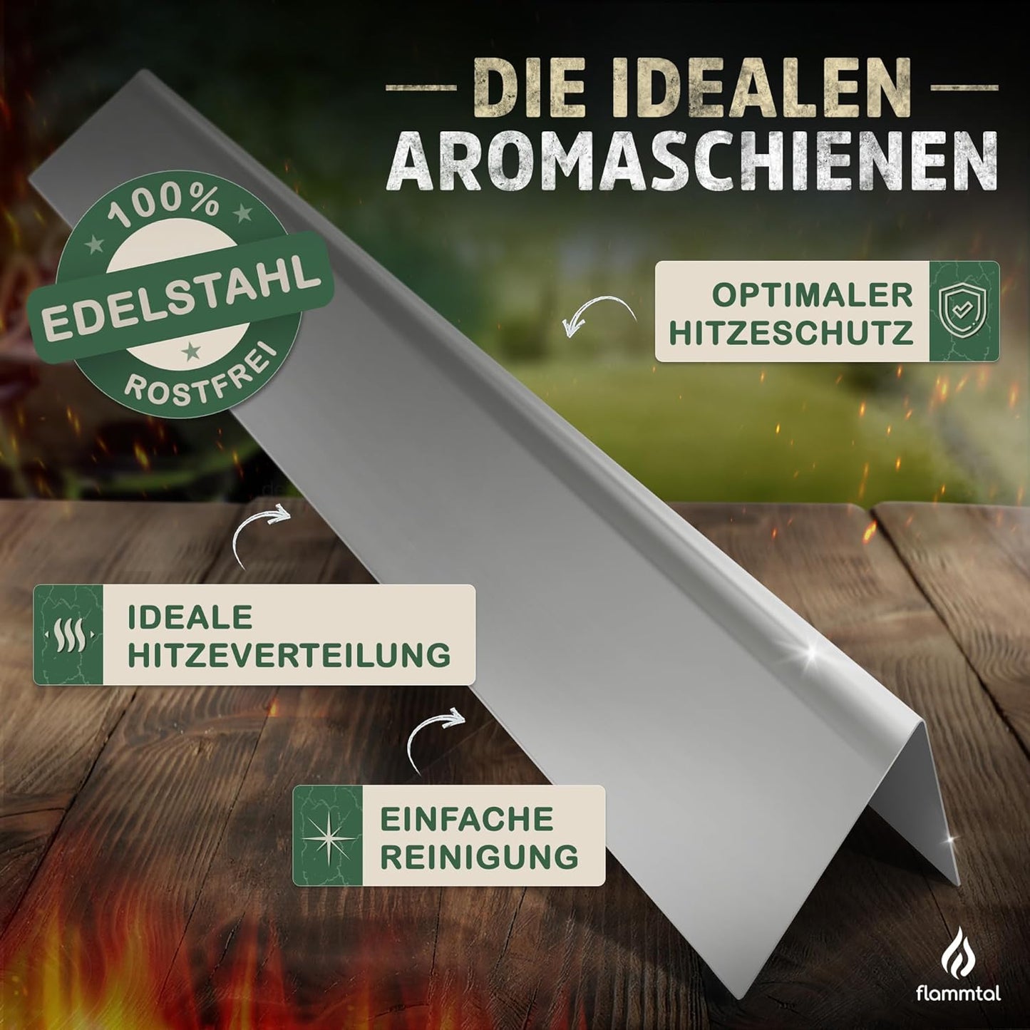 5 Stück Aromaschienen Flave für Weber Spirit