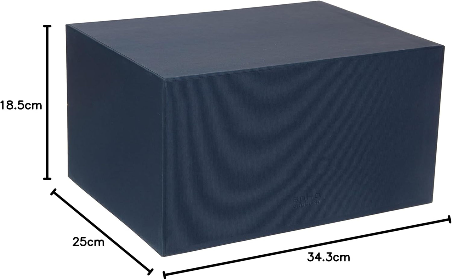 Soho Schubladenbox mit 3 Schubladen, Blau | Navy